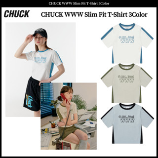 Chuck WWW เสื้อยืด ทรงสลิมฟิต 3 สี