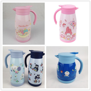 Sanrio Melody TwinStar Doraemon 1000ml Satinless Steel Vacuum Pot Handle 7532