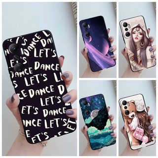 เคสโทรศัพท์มือถือ TPU นิ่ม เนื้อแมตต์ พิมพ์ลาย สีดํา สําหรับ Infinix hot 20 Infinix hot 20 hot20 X6826