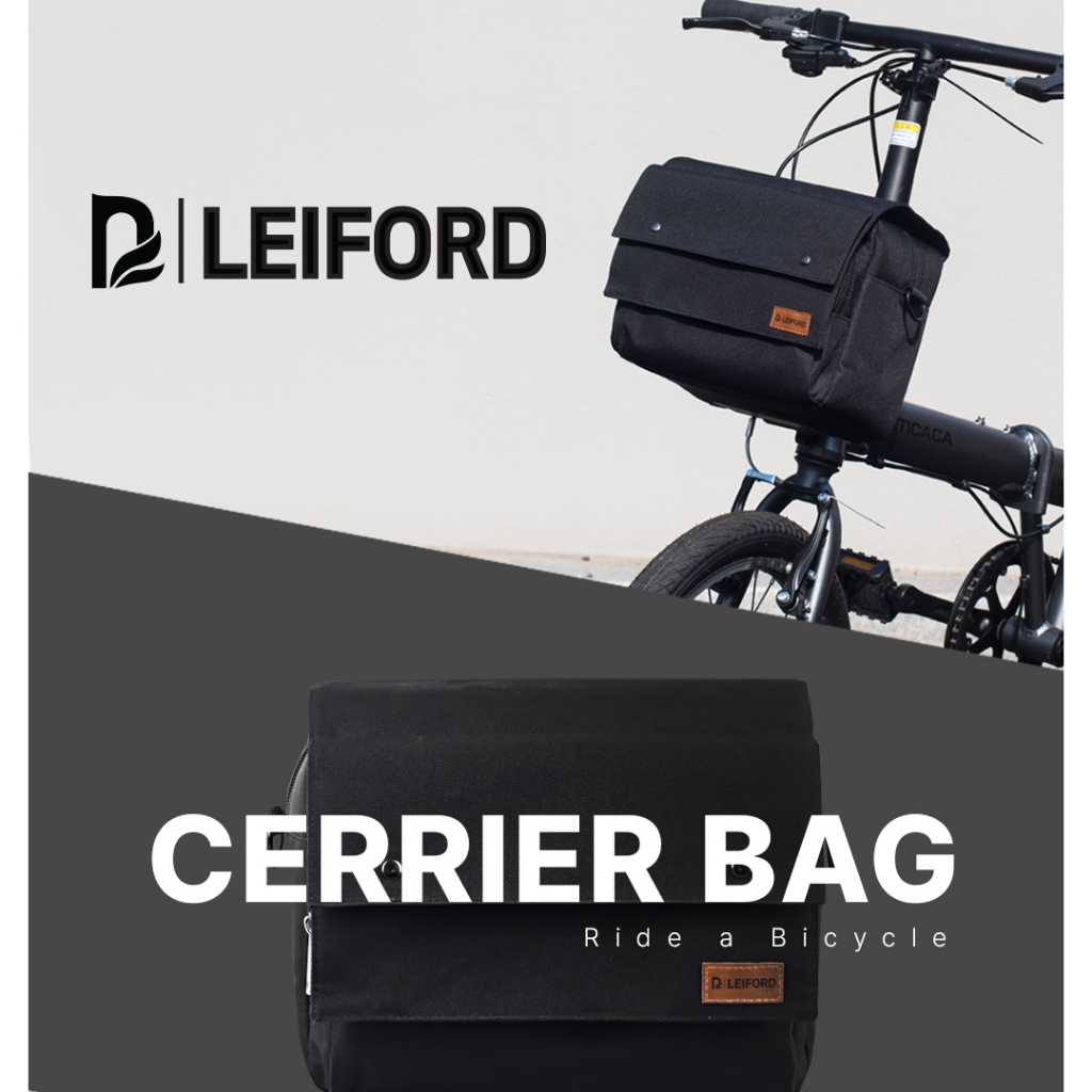 [LEIFORD] กระเป๋าพกพาติดด้านหน้ารถจักรยาน แบบพับได้ สําหรับ BROMPTON Dahon TERN