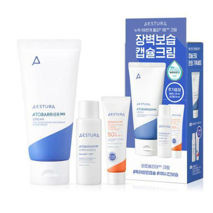 [Astra] Ato Barrier 365 ครีมกันแดด 80 มล. เอสเซนส์ไฮโดร 25 มล. ครีมกันแดด 10 มล.