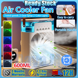SG STOCK desktop fan Add ice and cool mobile fan spray fan Home office summer,  mini air cooler fan USB fan Air humidifier