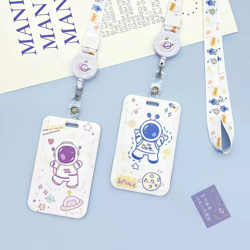 เอสจี 🇸🇬 ผู้ขาย/นักบินอวกาศ Ezlink Cardholder Student Cardholder Meal Bus Card Set เชือกแขวนพวงกุญแจ