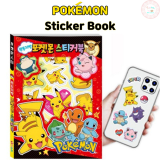 สติกเกอร์ ลายโปเกม่อน Pikachu Squirtle Eevee Jigglypuff Charmander สําหรับตกแต่งไดอารี่ โทรศัพท์มือถือ แล็ปท็อป