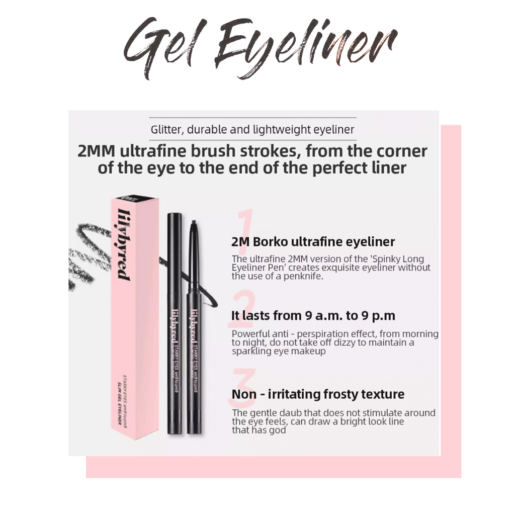 Lilybyred/Korea Post Eyeliner Starry Eyes Am9 To Pm9 Slim Gel Eyeliner 0.14g