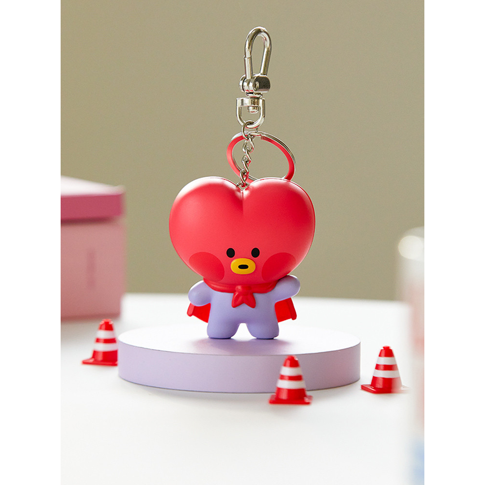 Bt21 TATA พวงกุญแจฟิกเกอร์เสียง ขนาดเล็ก