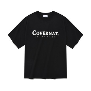 [COVERNAT] เสื้อยืด ลายโลโก้ ของแท้ สีดํา