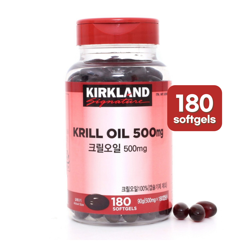 (180 Ct) KIRKLAND น้ํามันเครื่อง Omega3 EPA DHAP ฟอสโฟลิปิด