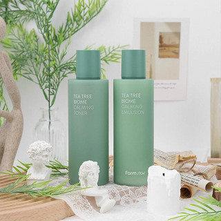 [Farm Stay] Tea Tree Biom Calming Toner &amp; Emulsion โทนเนอร์บํารุงผิวหน้า 200 มล.