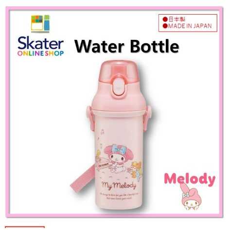 [SKATER] Mymelody Music One-Touch ขวดน้ํา สายคล้องคอ 480 มล. ต้านเชื้อแบคทีเรีย + PSB5SANAG ผลิตในญี