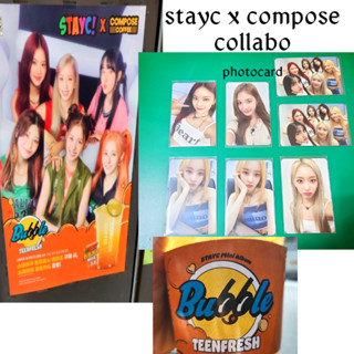 (STAYC X COMPOSE COFFEE) โฟโต้การ์ด คอลลาโบ้ วัยรุ่น