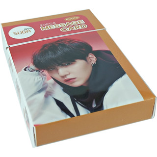 โฟโต้การ์ดข้อความ K-POP BTS (SUGA) เวอร์ชั่นใหม่ 30 ชิ้น