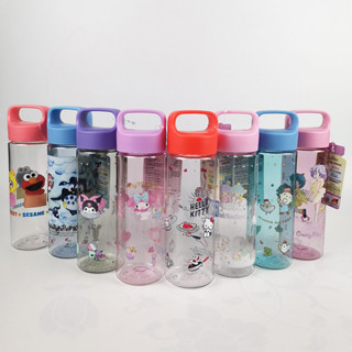 Sanrio Kitty TwinStar Patapatapeepy Crayon Shinchan Creamy Mami  Seasame Street 350ml Water Bottle w/ Handle 230428