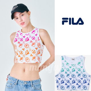 [FILA Korea] เสื้อครอปท็อป โมโนแกรม ฤดูร้อน