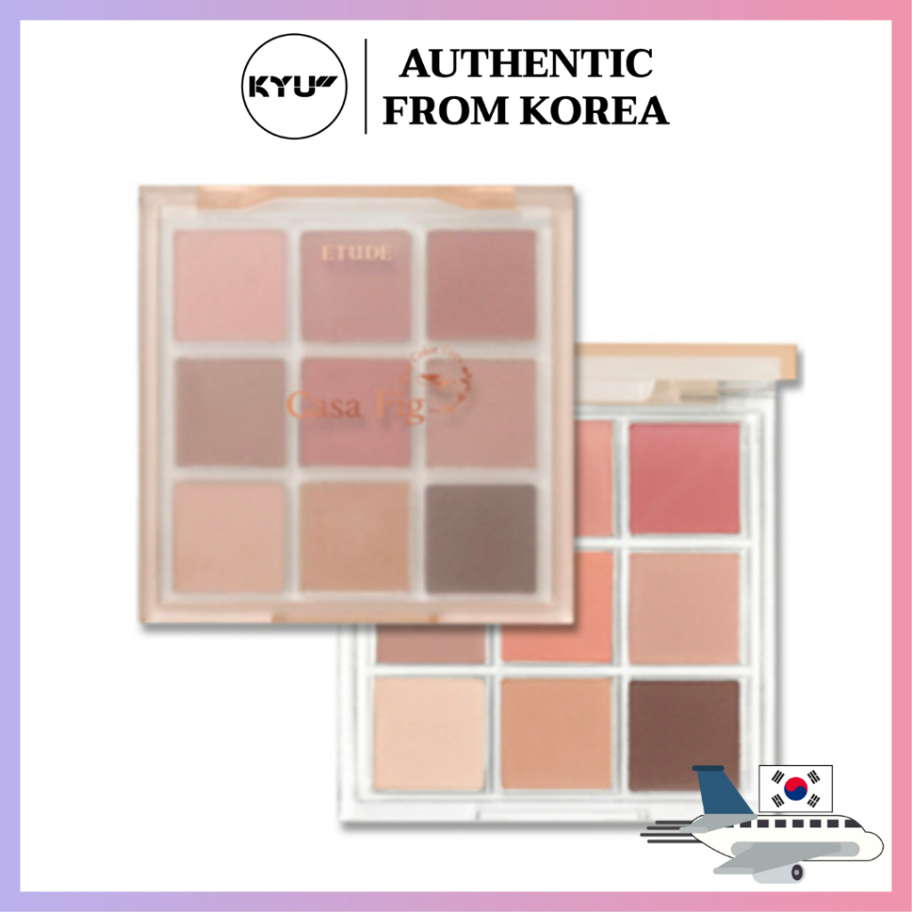 Etude Play Color Eyes คาซ่าฟิกพาเลทอายแชโดว์ 9 สีมีสไตล์ 0.9 กรัม x 9 | ETUDE Play Color Eyes Casa F