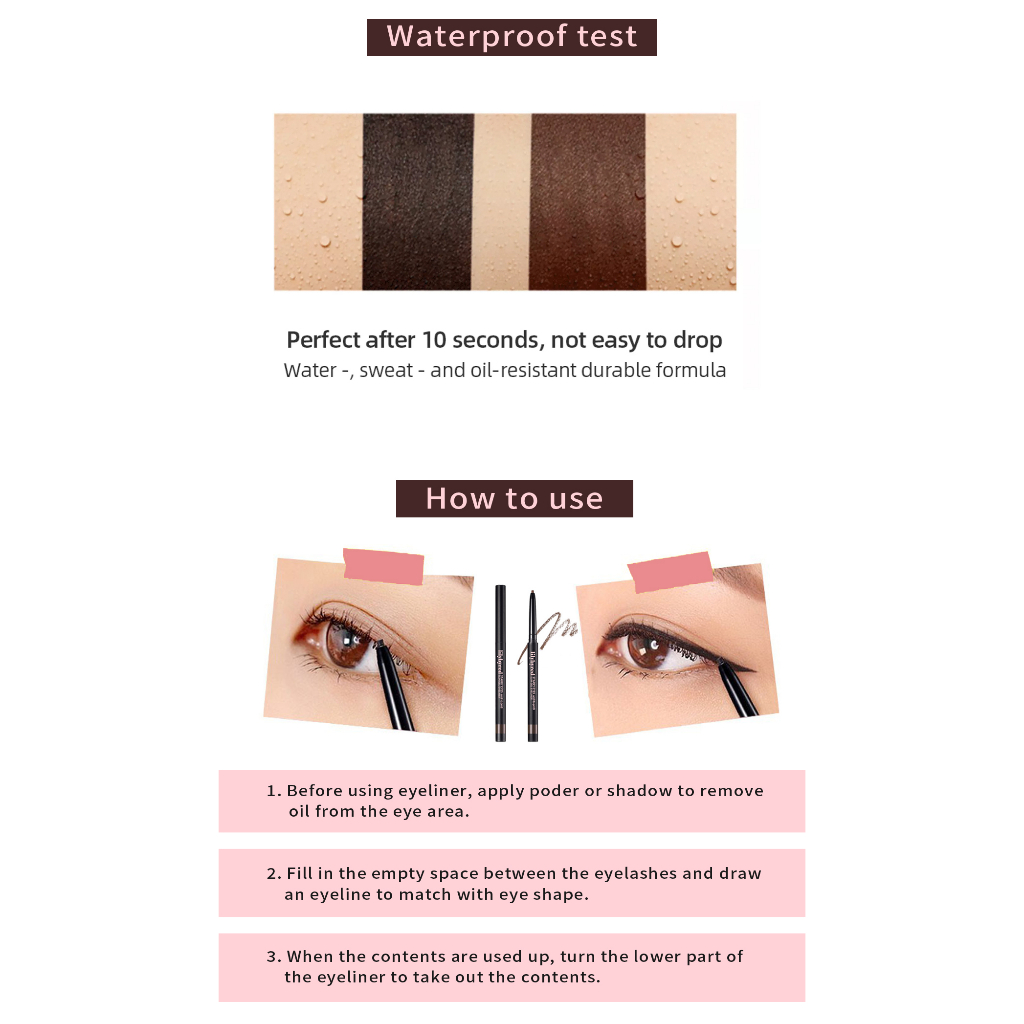 Lilybyred/Korea Post Eyeliner Starry Eyes Am9 To Pm9 Slim Gel Eyeliner 0.14g