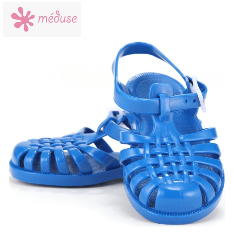 [MEDUSE] Sun201 รองเท้าแตะ สีฟ้า สไตล์ฝรั่งเศส สําหรับเด็กผู้หญิง