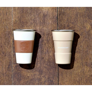 🎀【Pre-Order】 2023 แก้วสตาร์บัคส์เกาหลี Starbucks Korea Camping Collection Sleeve Cup 237ml/ 8oz SET(2P)