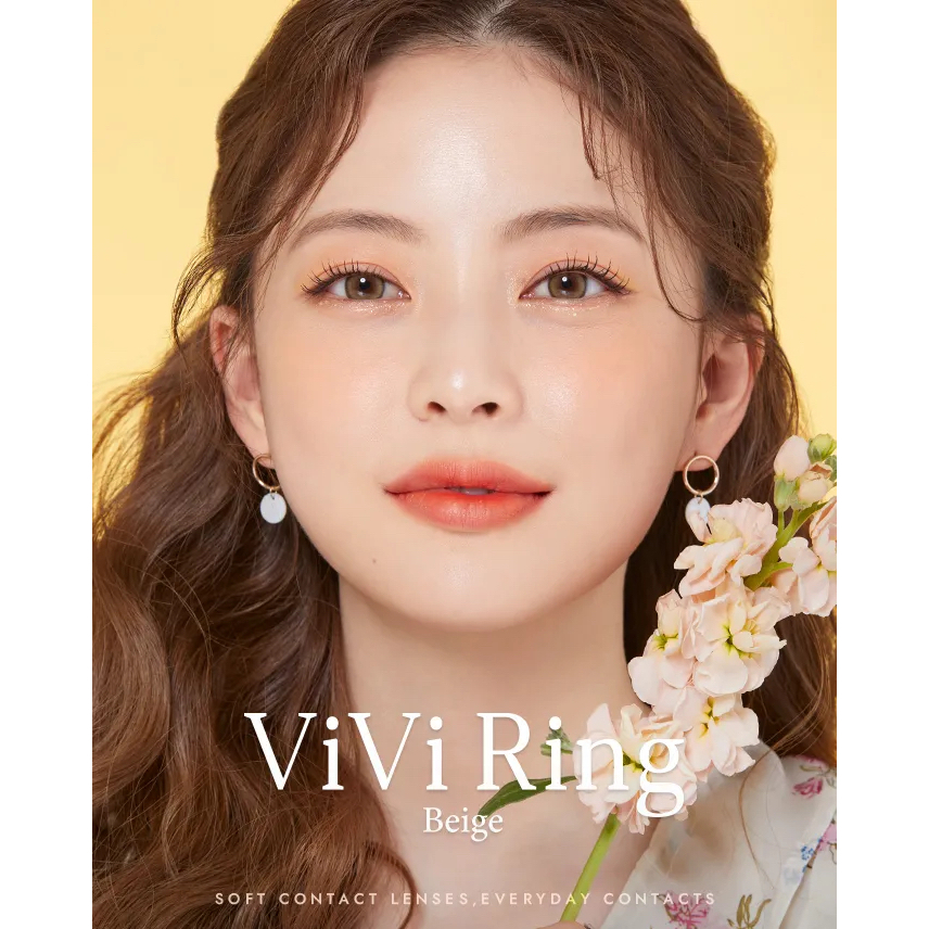 Olens VIVIRING BEIGE 2P และ PINK 2P คอนแทคเลนส์ เลนส์เกาหลี