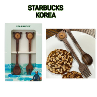 [Starbucks Korea] Jeju Island Edition ชุดช้อนส้อมไม้ สไตล์เกาหลี