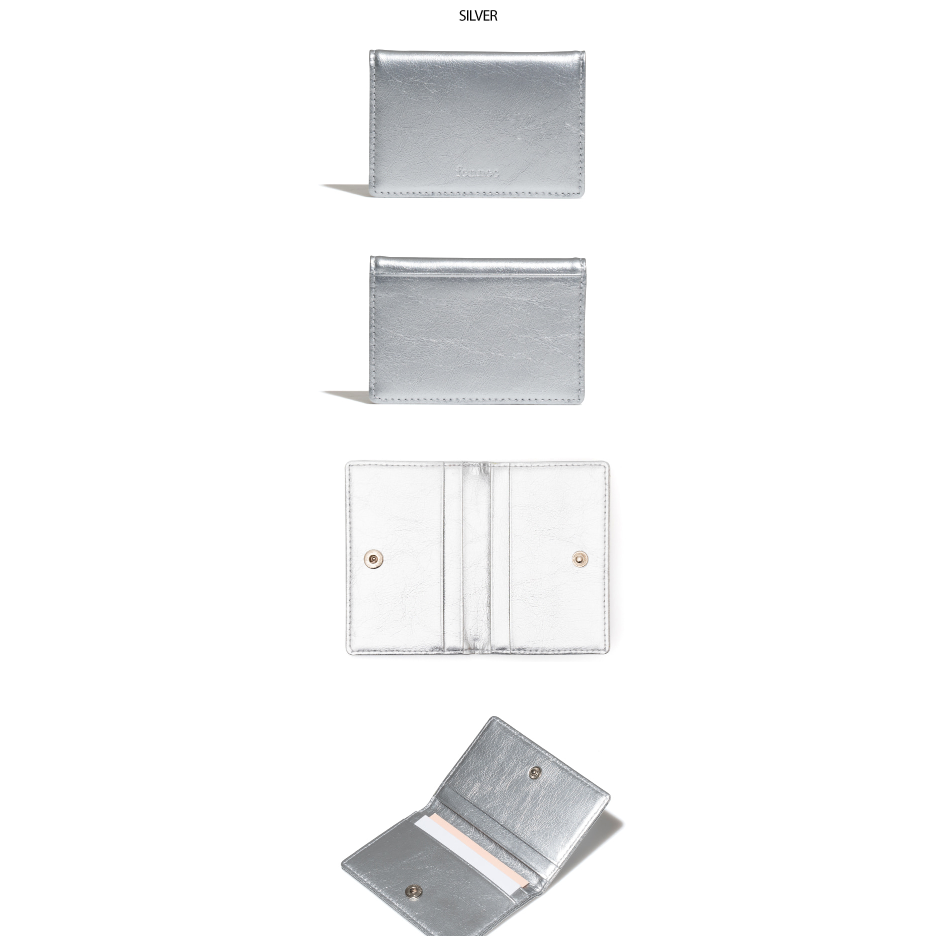 [FENNEC] 23 S/S CRINKLE SOFT CARD CASE /แท้ 100% / 5 COLORS CARD POCKET wallet / WOMEN CUTE KOREAN STYLE - รูปที่ 4