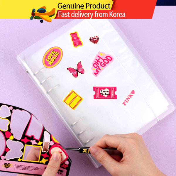 Wannathis A5 6rings เครื่องผูกโฟโต้การ์ด แฟ้มพ็อกเก็ตริง PP Binder ปลอกเติม