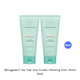 [Bringgreen] Tea Tree Cica Trouble โฟมล้างหน้า 200 มล. (2ea) k-beauty