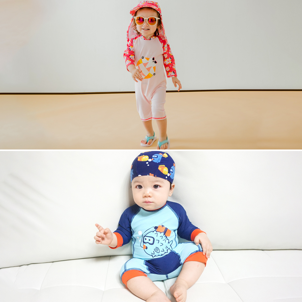 [KOREA Vaenait Baby] ชุดว่ายน้ําวันพีช UPF 50+ ป้องกันแดด สําหรับเด็กทารกผู้หญิง 0-24 เดือน ราคา ถูกที่สุด ดีลบีเคเค แกลเลอรีภาพที่ 7