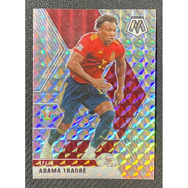 Panini Soccer Card 2021 Mosaic Euro 2020 Adama Traore Spain 162 Mosaic