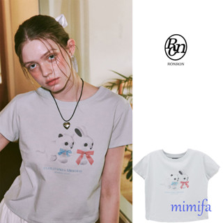 เสื้อยืด เสื้อครอป ลาย RONRON RABBIT KITTEN FRIENDS