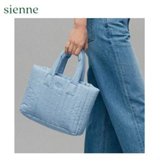 [Sienne] กระเป๋าผ้ายีน สีฟ้า