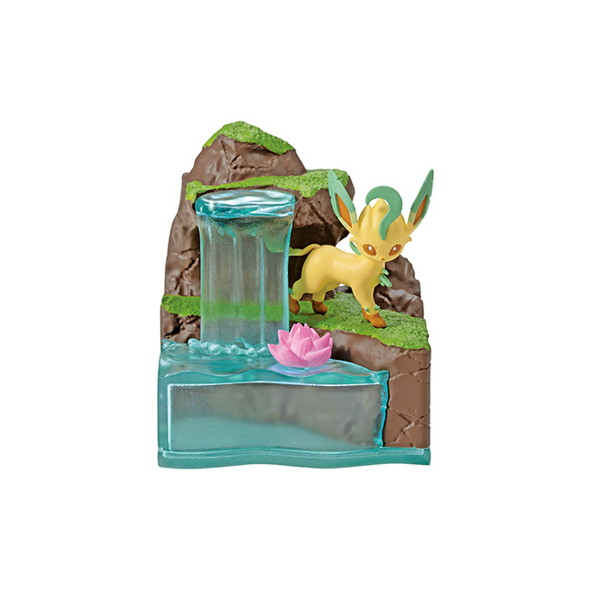 Leafia (Leafeon) Miniature Diorama - Re-Ment Pokémon World 2 - น้ําพุลึกลับ - ฟิกเกอร์โปเกมอน Rement