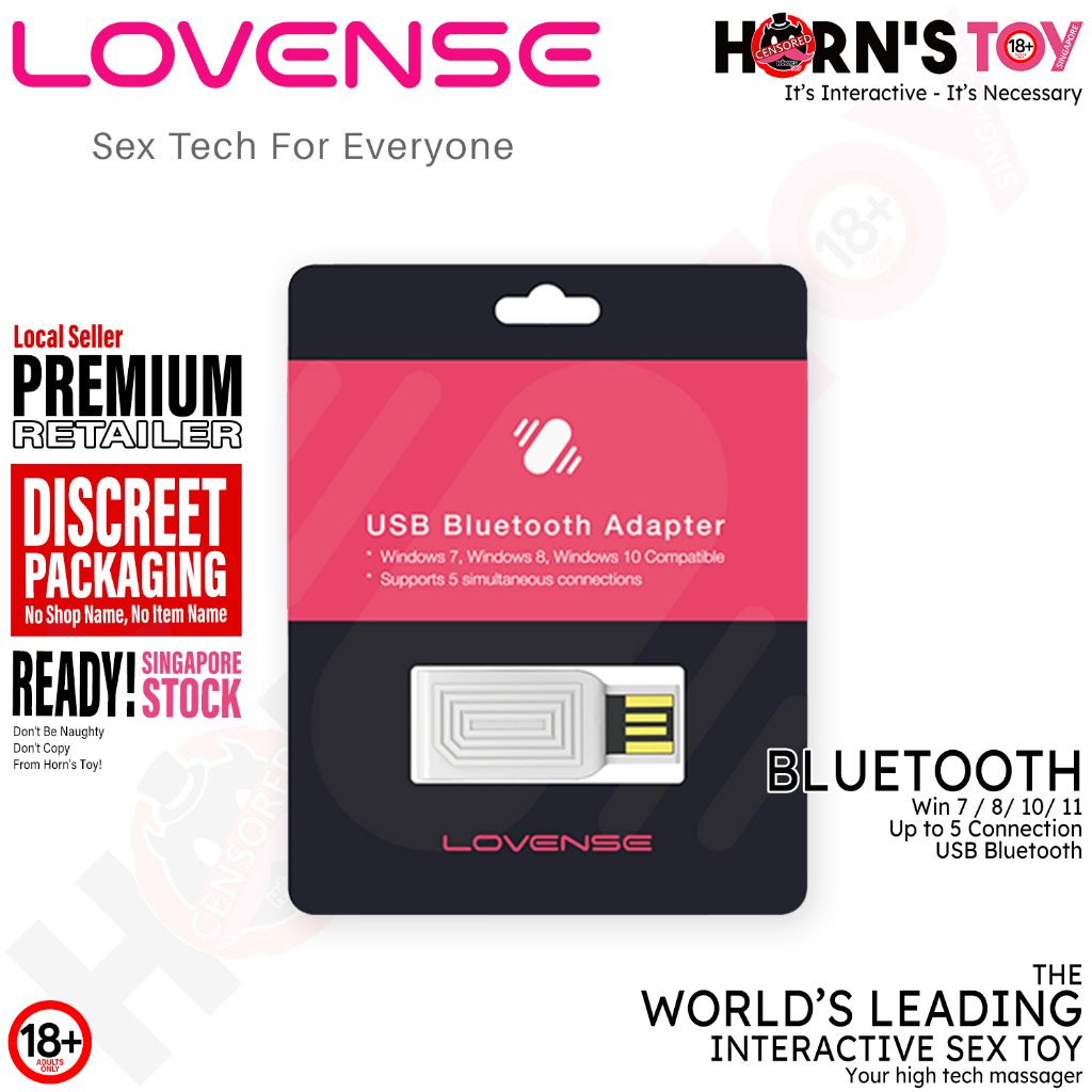 Lovense · อะแดปเตอร์บลูทูธ USB เพื่อเชื่อมต่อของเล่นทางเพศไปยังของเล่นฮอร์นคอมพิวเตอร์ส่วนบุคคล