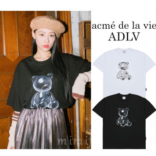 [acme De la vie] เสื้อยืด ADLV แขนสั้น ลายหมีโลหะ