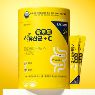 Kyoungnam เภสัช. Lactotok Live Lactobacillus Lemona วิตามินซี 2 กรัม / แพ็กเก็ต โปรไบโอติกที่ได้จากกิมจินมแม่ สารต้านอนุมูลอิสระ เพื่อสุขภาพลําไส้ / จากโซลเกาหลี