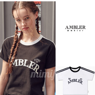 Ambler เสื้อยืดครอป ลายธงชาติ