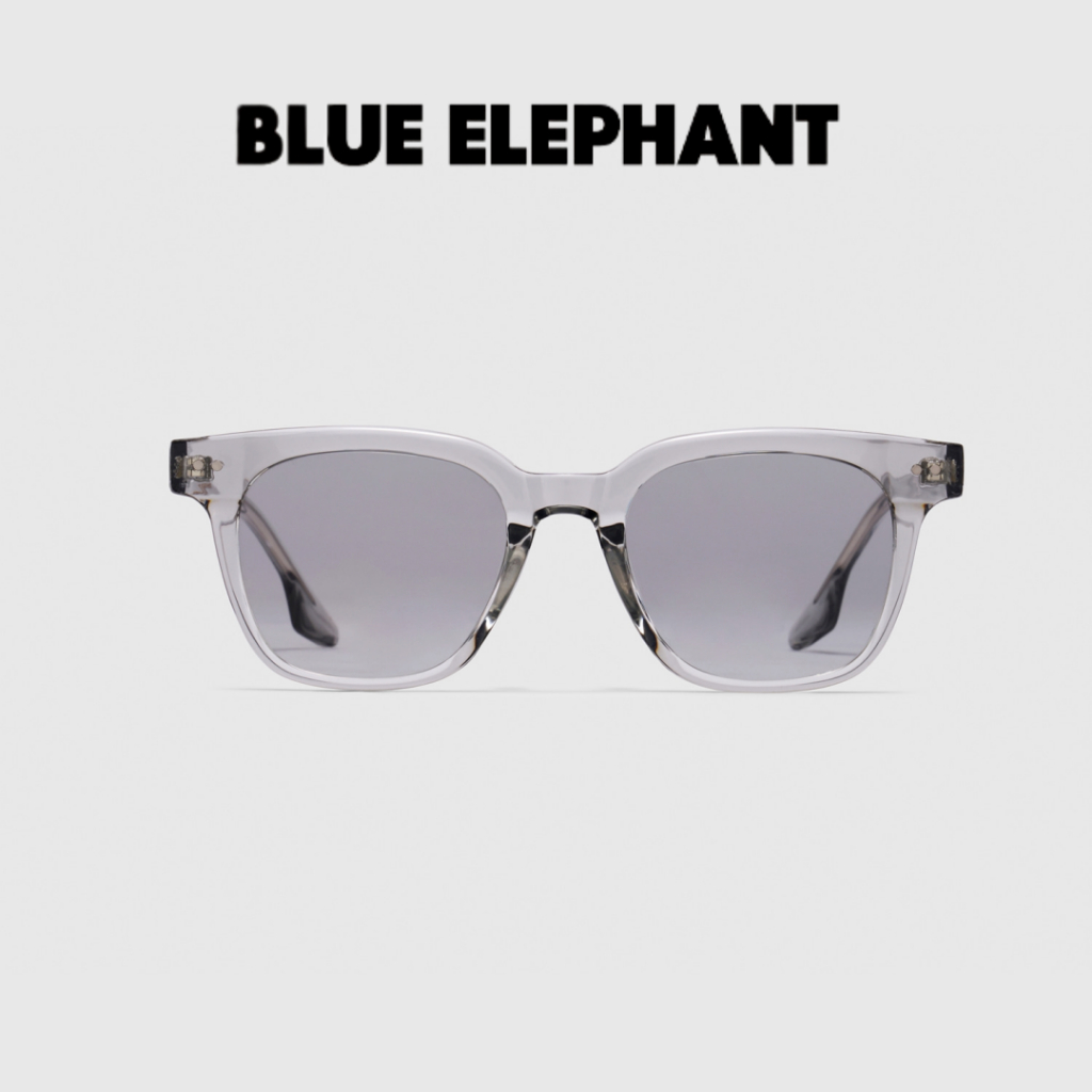 [BLUE Elephant] ใหม่ แว่นตากันแดด คริสตัล สีเทา แฟชั่นสําหรับผู้ชาย และผู้หญิง | ของแท้ 100% เครื่องประดับแฟชั่น สีเทา | การป้องกันรังสียูวี