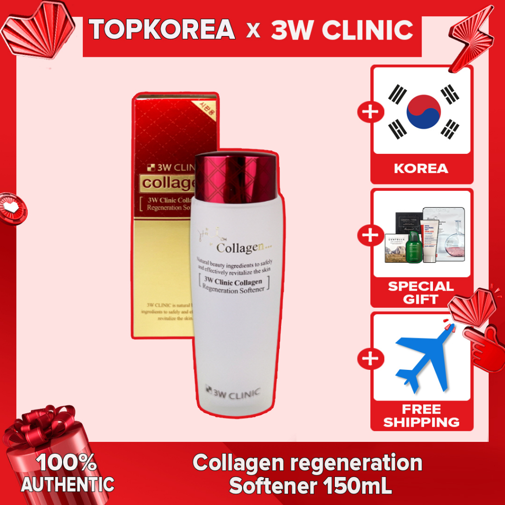 3W CLINIC ★คลินิก 3W★ Collagen rejuvenating Softener 150mL / TOPKOREA / จัดส่งจากเกาหลี