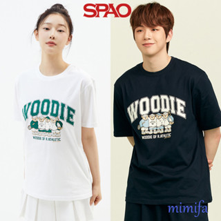 เสื้อยืดแขนสั้น พิมพ์ลายกราฟฟิค SPAO Friends