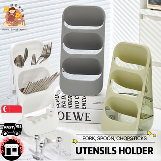 [SG] 3 Layer Utensil Organizer Utensil Holder 🍴 Cutlery Holder Chopstick Holder Fork Spoon Knife Storage Rack