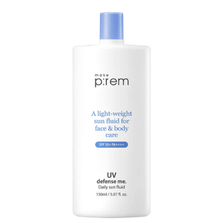 Make p:rem UV Defense Me Daily Sun Fluid SPF 50+ PA++++ 5.07 fl.oz / 150 มล.