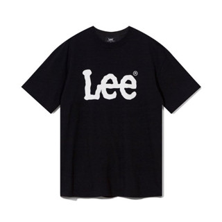 [Lee] เสื้อยืด พิมพ์ลายโลโก้ Big Twitch สีดํา