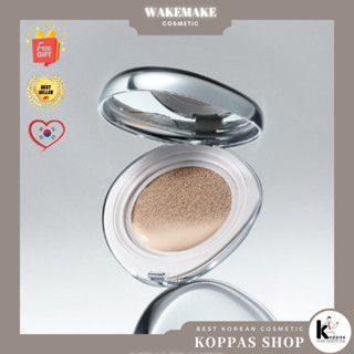 [WAKEMAKE] คุชชั่นกํามะหยี่ SPF 50+ PA+++ (4 สี) 15 กรัม 2023 Water Velvet Cover Cushion Vegan