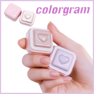 [COLORGRAM] ใหม่ เครื่องจุดประกายหัวใจ 2.2 กรัม / 2 สี | หัวใจพีช / หัวใจสีชมพู | ไฮไลท์คิ้ว โหนกแก้ม ดวงตา และกระดูก | คอนทัวร์แต่งหน้า ดีไซน์สวย รูปหัวใจ