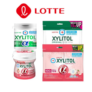 [Lotte] Xylitol Alpha Gum 86 กรัม / รสออริจินัลและพีช