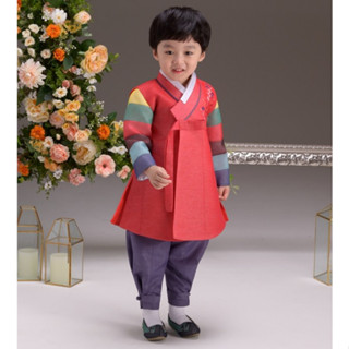 [The Ye Hanbok] Ji Hwan Byul E 521 Hanbok set for boys [Jeogori(เสื้อยืด) + กางเกง + Queaza(เสื้อกั๊ก)]