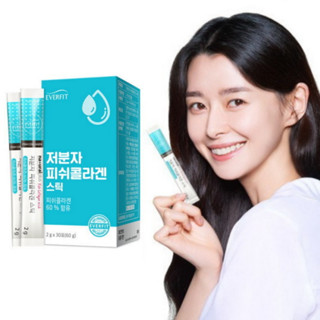 Natural Plus Everfit Low Molecular Fish Collagen Stick 30 ซอง/กล่อง วิตามินซี กรดไฮยารูลอนิก ว่านหางจระเข้ ไซลิทอล / จากโซล, เกาหลี