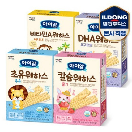 Ildong ขนมเวเฟอร์ คละแบบ 4 แบบ
