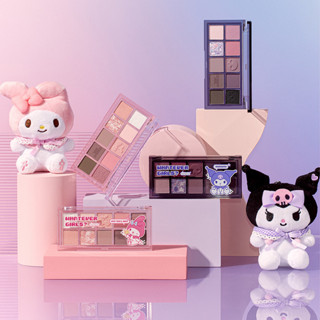 Rom&amp;nd X Sanrio collaboration / อายแชโดว์พาเลท กลิตเตอร์ เมโลดี้ คุโรมิ