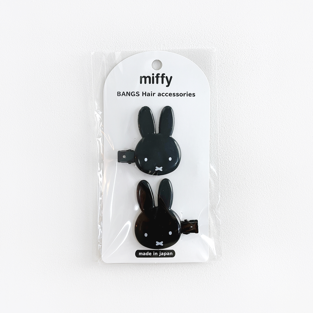 Miffy - กิ๊บติดผม รูปใบหน้า miffy สีดํา